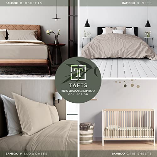 Tafts Bamboo Sheets King Size Bed Sheets 5 Piece Set, Pure 100 Organic