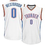 Mens Russell Westbrook #0 Oklahoma City Thunder White Home Jersey