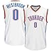 Mens Russell Westbrook #0 Oklahoma City Thunder White Home Jersey