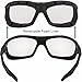 WYND Blocker Motorcycle Riding Glasses Extreme Sports Wrap Sunglasses (Black/Clear)