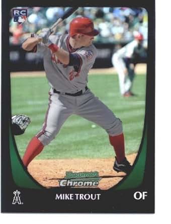 Amazon.com: 2011 Bowman CHROME Draft Baseball Card #101 Mike Trout RC - Angels (RC - Rookie Card ...