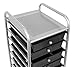 Internet's Best Rolling Cart Organizer | 10 Black Drawers | Classroom, Home or Office Storage Organization Bins