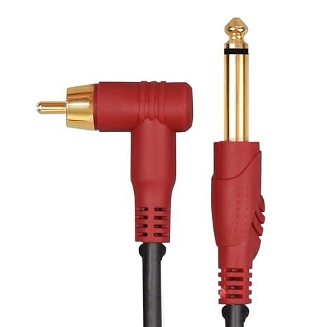 Dragonhawk Tattoo Clip Cord RCA Connector 2 m Tattoo Cable for Tattoo Rotary Machine WY039