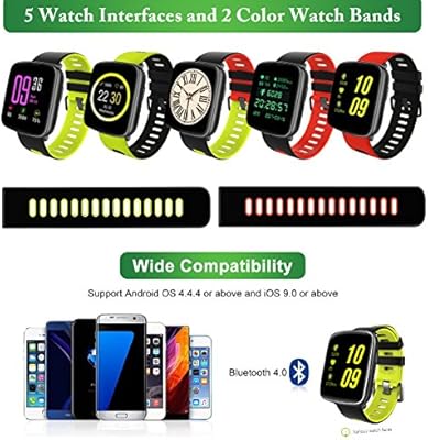 Smartwatch con Pulsómetro,Impermeable IP68 Reloj Deportiva ...