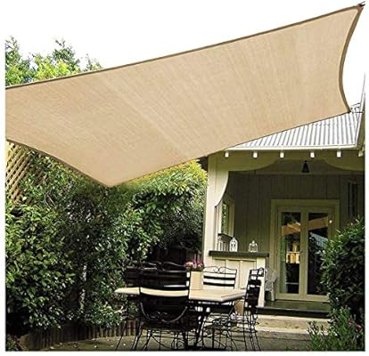 Sun Shade Sail Rectangle Canopy Hdpe Rust Multicolor Outdoor Uv