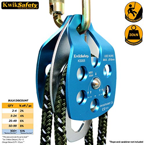 Buy KwikSafety SUMMIT Double Sheave Pulley Heavy Duty Lightweight