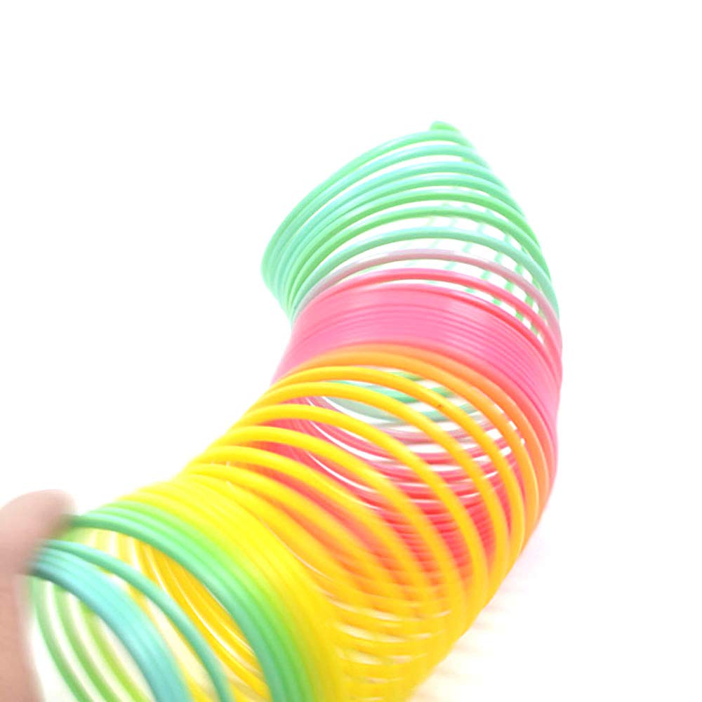 ZCINT Magic Spring Toy Plastic Rainbow Slinky for Kids Gift, 2 Pack