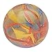 Mega Marble - FIESTA ToeBreaker - Jumbo 2 Inch Glass Marble with Stand