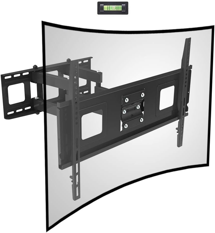 Fleximounts Curved TV Wall Mount Bracket for 32-65 inch Curved TV with Max 600x400mm Wall Mount Plate VESA Size