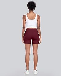 CHRLEISURE Womens Biker Yoga Shorts with