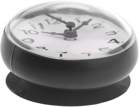 Amazon De Amagogo Wasserfeste Wanduhr Badezimmeruhr Baduhr Kuchenuhr Uhr Funkuhr Mit Saugnapf