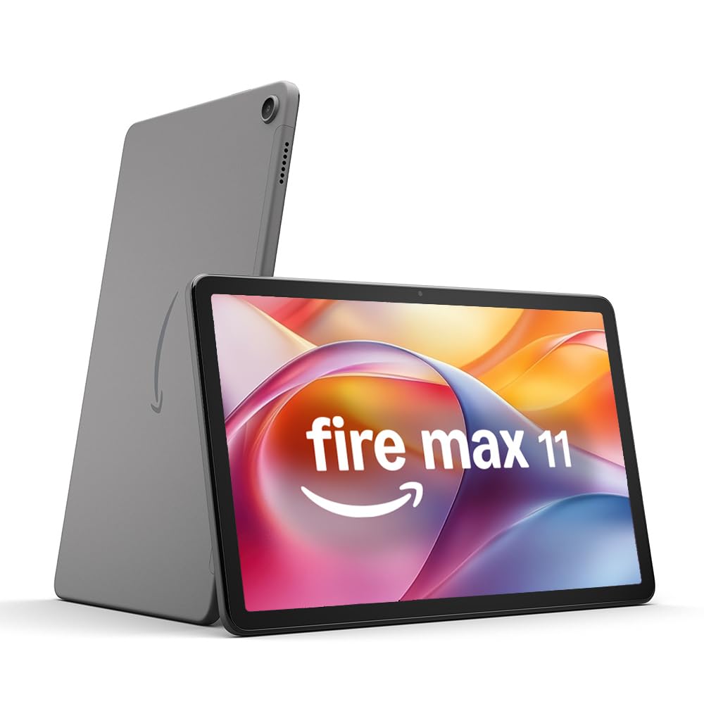 Amazon Fire Max 11 tablet (newest gen), our most powerful tablet yet, vivid 11