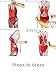 TOB Womens Sexy Cross Lace One Piece Swimsuit Swimwear Bathing Suit Wine Red, Medium