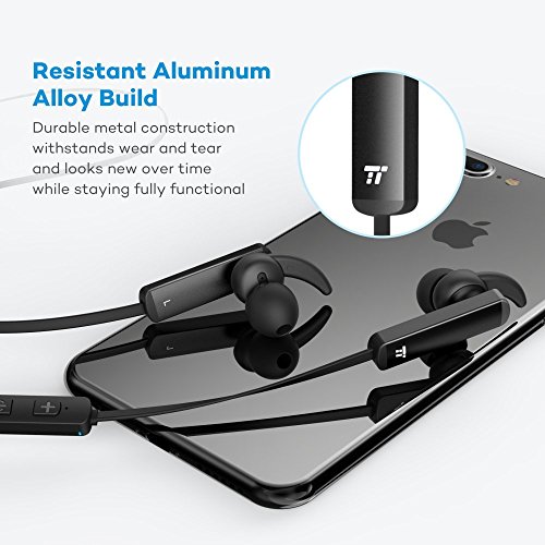 image for TaoTronics Bluetooth Headphones with Lightweight Compact Construction 