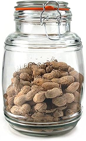 Grant Howard Glass Cracker Barrel Jar, 74 Ounce