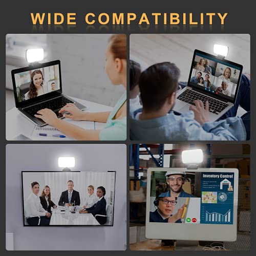 Aogled Video Conference Lighting Kit,Small Zoom Light with 3 Light Modes for Video Recording/Live Streaming/Remote Working/Distance Learning/Online Meeting/Laptop Video Conferencing,Make up