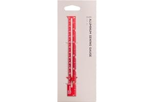 KEARING Sewing Gauge Stainless Steel Quilting Seam Guide Ruler for Knitting Crafting Sewing Hemming Measuring
