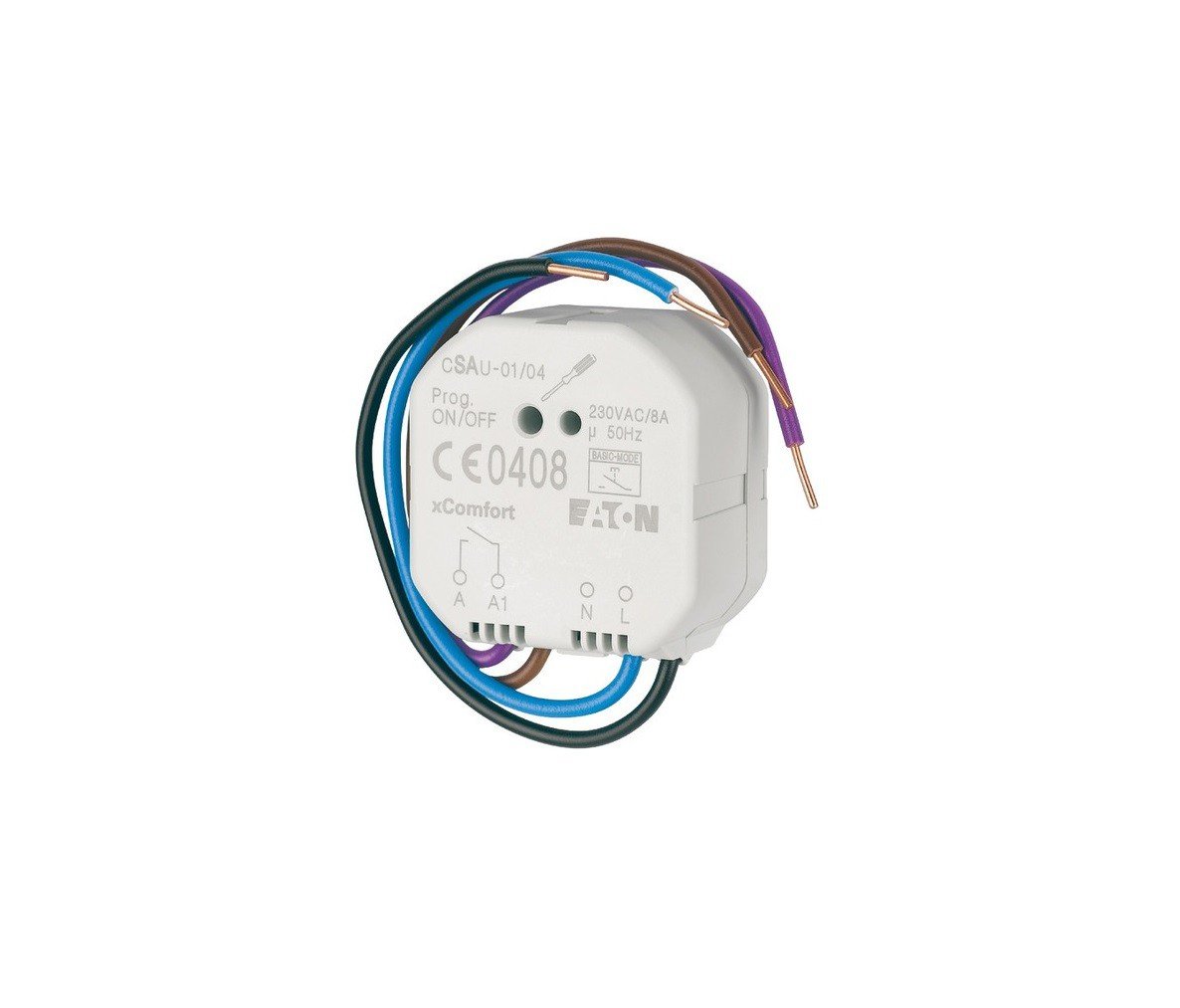 Eaton xComfort CSAU-01/04 121080 Wireless Switch Actuator Potential-Free with Push Button Function