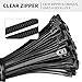 100Pcs 8 Inch Heavy Duty Industrial Zip Toes 40lbs Tensile Strength Releasable Black Tie Wraps Reusable Zip Toes Tie Straps For Garden Plant Secure Vine, Home Office