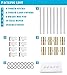 Tiki Torch Kit,Torch Wicks and Brass Wick Mount, Table Top Torch Lantern Kit 8 PCS(bottle not included)