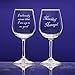 National Etching Etched Wine Glass Set for Wizards