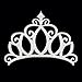 JANOU Tiara Silver Glitter Cake Topper Cupcake Picks Crown Cake Decoration for Wedding Birthday Baby Shower Party Pack 20pcs