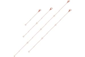 4pcs Necklace Extender Chains, Necklace Extenders Stainless Steel Gold Chain Necklace Extender Extension Chains for Jewelry G