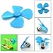 KCRTEK 12 Pcs Mini Propeller Micro DC Motor 0.079inch shaft propeller with 4 Vanes 3.15inch Fan Shape for Fan Leaves Ship Model RC Boat DIY Airplane Science and education toys