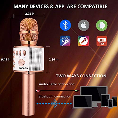 1 BONAOK+Bluetooth+Microphone+Christmas+Smartphone