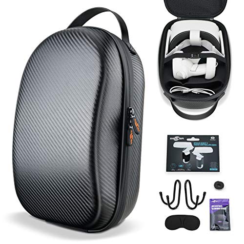 SARLAR Hard Carrying Case for Oculus Quest 2/ Elite Strap Edition