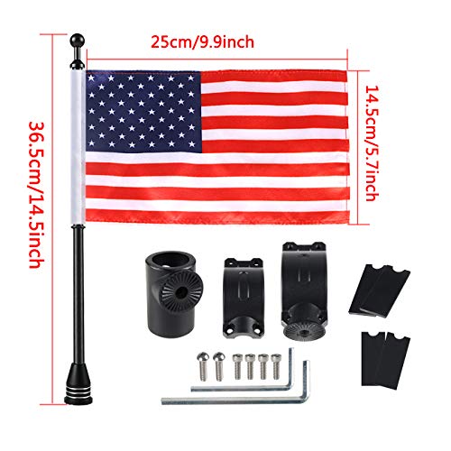 2 PLUSUTV+FlagPole+Adjustable+Roll+Bar