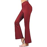 Homma Women Flare Yoga Pants Crossover Bootcut Workout Leggings Soft High Waisted Tummy Control Activewear Leggings