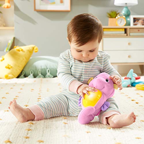 FisherPrice Musical Baby Toy, Soothe & Glow Seahorse, Plush Sound
