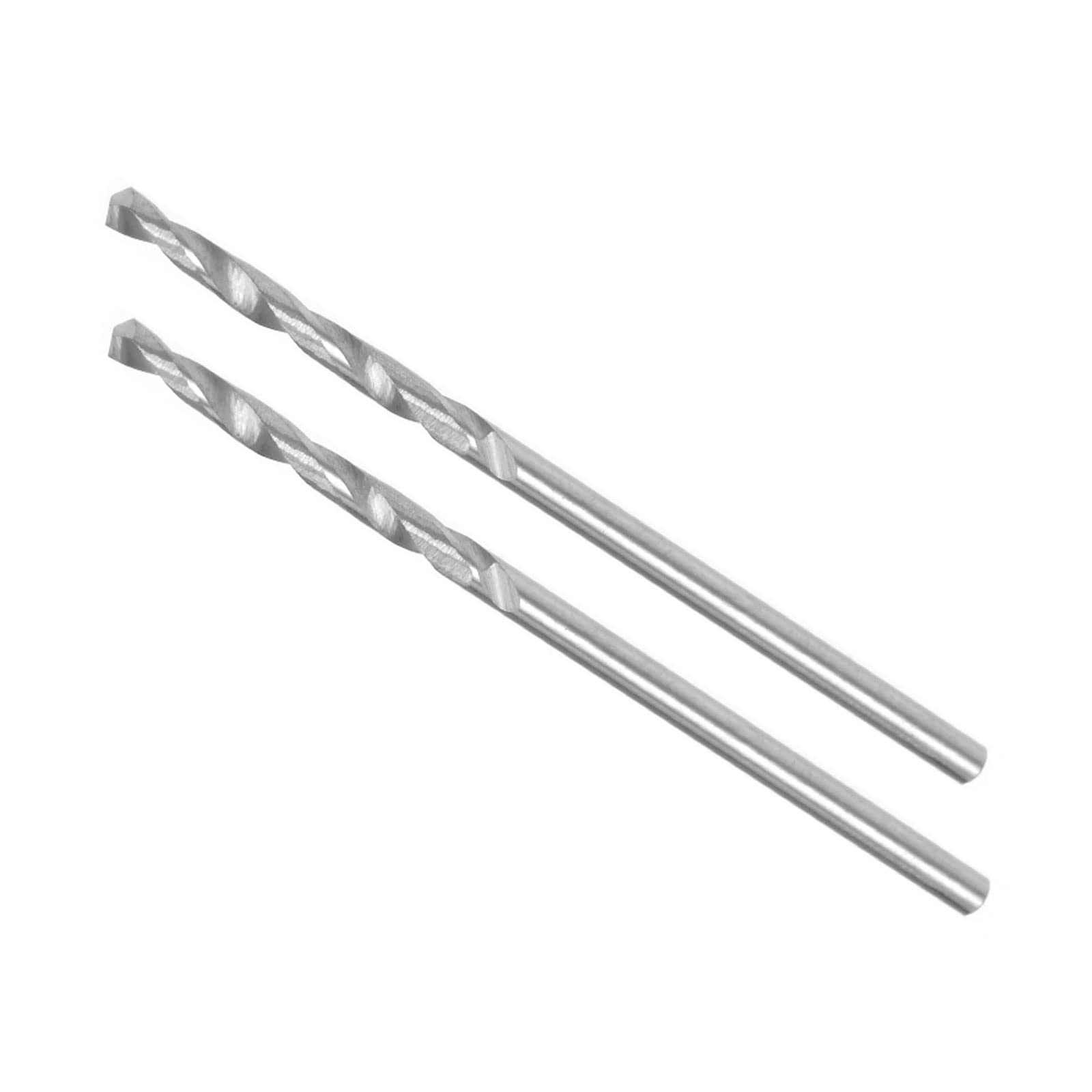 CoCud Solid Carbide Drill Bits, 1.35mm Diameter, K35 Tungsten Carbide Precision Short Length Twist Drill Bits - (Applications: for Stainless Steel Alloy Metal), 2-Pieces — image 1
