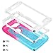 MAXCURY for Glitter iPhone 8 7 6 Case, Flowing Bling Liquid Quicksand Heavy Duty Shockproof Defender Cover for Phone 6/6s in 4.7 Inch (Pink/Blue, for iPhone SE 2020/SE 2022)
