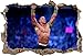 John Cena Smashed Wall 3D Effect Decal Removable Wall Sticker Art WWE H227, Regular
