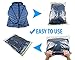 REUSABLE Packing Bags for Travel 5 Large, 5 Medium No Need Pump or Vacuum