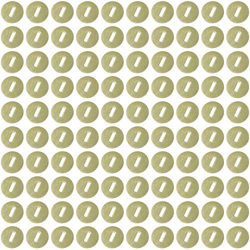 Clipco Paper Washers 1/2-Inch Brass Plated (100-Pack) - Thumbnail 6