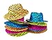 Neon Gangster Rock Star Party Dress Up Set - New Years Eve Costume Dress Up Accessories Bulk Pack of 36,12 Leopard Print Hats, 12 Inflatable Microphones, 12 Disco Ball Necklaces