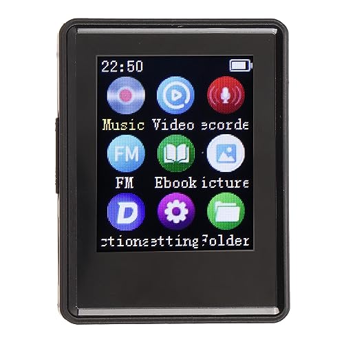 MP4 Player with, MP3 MP4 Player Portable Music Player with 1.77 Inch Screen, e Book, HiFi Stereo MP3 Music Player for Kids Adults (Without Memory)