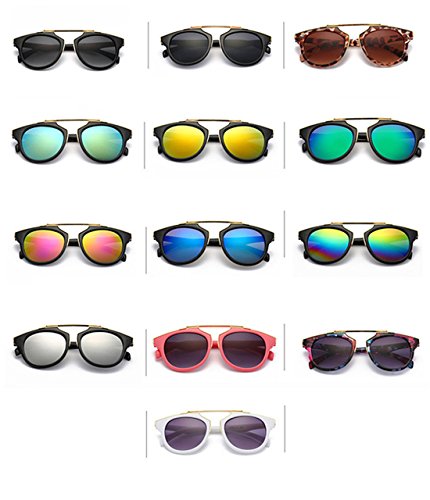 HANYI Fashion Sunglasses Acetate Frame With Mirror Polarized Lens, Suit for Women Mens(Include a Box Case) (A)