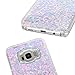 Galaxy S8 Plus Case, Caka Galaxy S8 Plus Liquid Case Luxury Bling Flowing Liquid Floating Glitter Sparkle Love Heart Case for Samsung Galaxy S8 Plus - (BluePink)