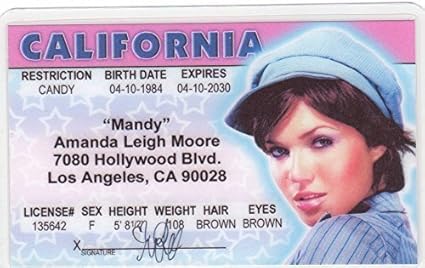 Amazon Com Mandy Moore Aka Amanda Leigh Moore Novelty Drivers License Fake I D Identification For Fans Of Walt Disney Rapunzel Animated Film Tangled Toys Games