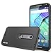 Motorola Moto X Pure Case, OMOTON High Impact Resistant Fully Protective Dual Layer Case with [Soft TPU Interior] [Durable PC Exterior] [Fashion Design], Black