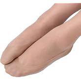 SUE&amp;JOE Women's No Show Socks Low Cut Liner Socks Non Slip Nylon Footies Invisible Socks for Flats