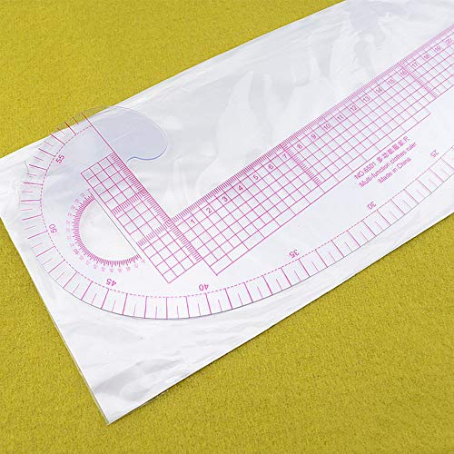 Potelin DIY Cloud Shape Ruler for Clothing Measurement Multifunctional Plastic Cutting Ruler Sowing Surveying Curve Sewing Work Tool 2 Pieces - Thumbnail 6