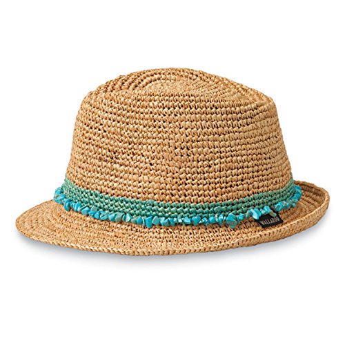 Wallaroo Women's Tahiti Sun Hat - Fedora-Style Sun Hat, Turquoise