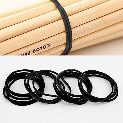 240 Pcs Binder Clips, Paper Clips, Rubber Bands, Paper Clamps Assorted 3 Sizes, Paper Binder Clips Metal Fold Back Clips with Box (Black) - Thumbnail 5