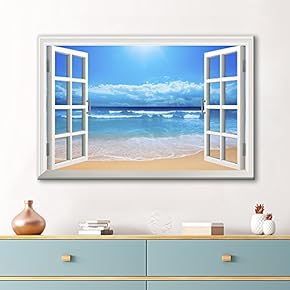 Clear Waves and Fine Sand Beach - Canvas Art Wall Art - 12"x18"