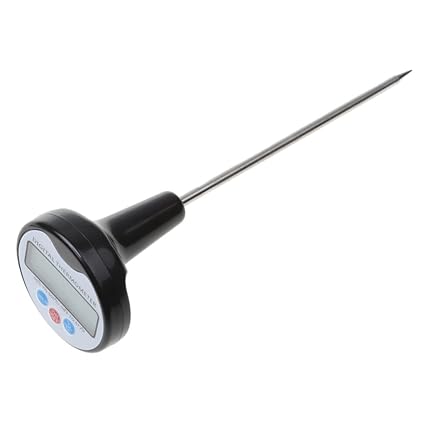 ShoppingLane Kitchen Food Thermometer Cooking Temperature Meter Tester for BBQ Meat Grill Coffee Turkey, -50-300?, Black